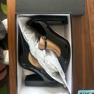 Marc Fisher block Mary Janes